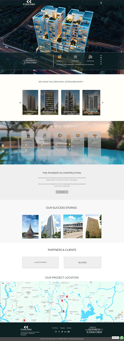 Concord Real Estate - Wix Landing Page design landing page squarespace website wix