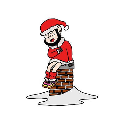 Turu. Chimney. branding cartoon cute cartoon design digital illustration graphic design illustration merry christmas santa claus snow turu always xmax