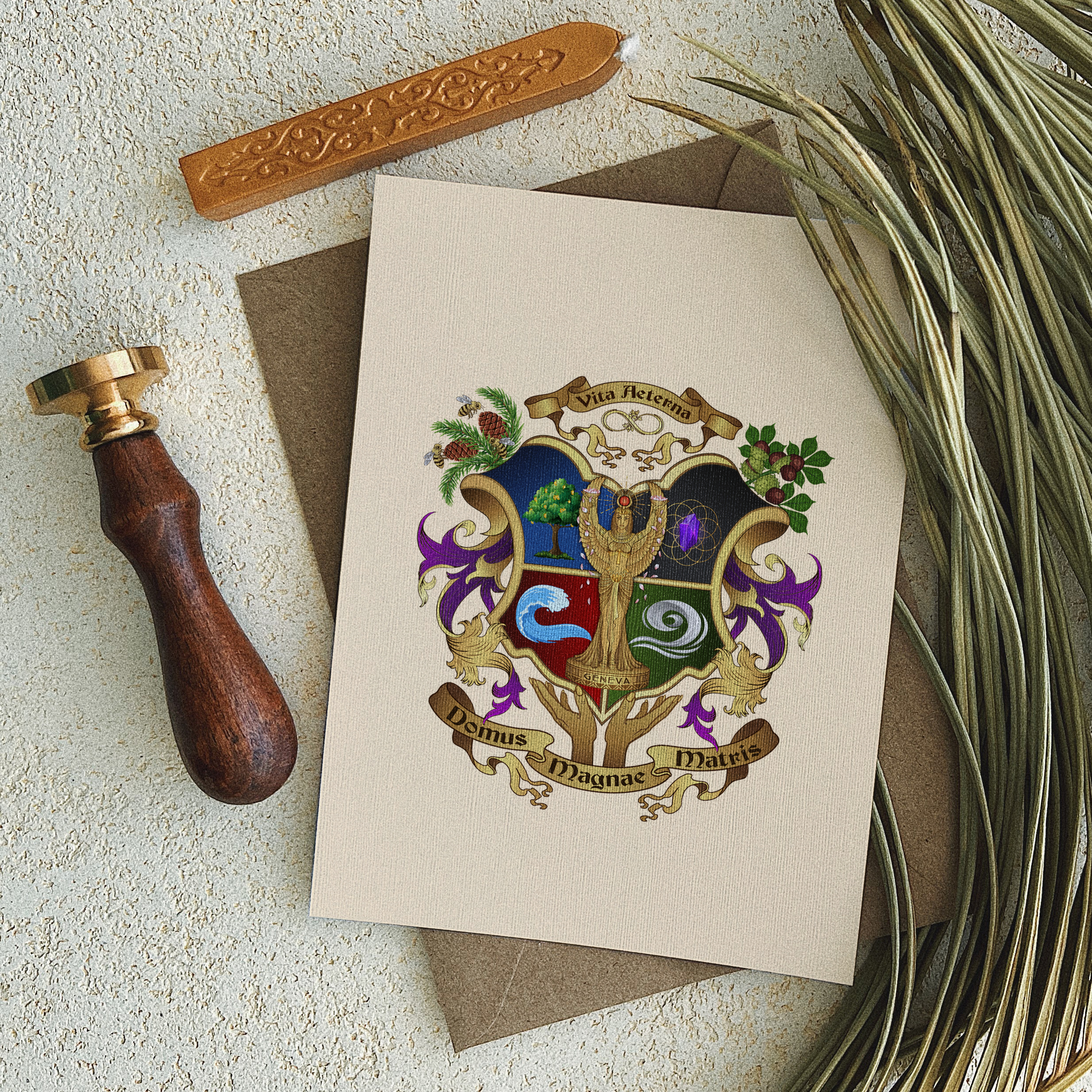 design family crest coat of arms        
        <figure class=