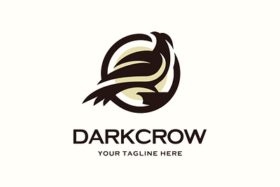 Dark Crow Logo birdlogo branding crowlogo logo