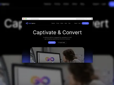 Digital Agency Website UI UX Design agency landing page agency website app creative agency creative digital agency crypto design digital agency digital agency website digitalagency graphic design home page landing page logo minimal modern studio ui ux web design