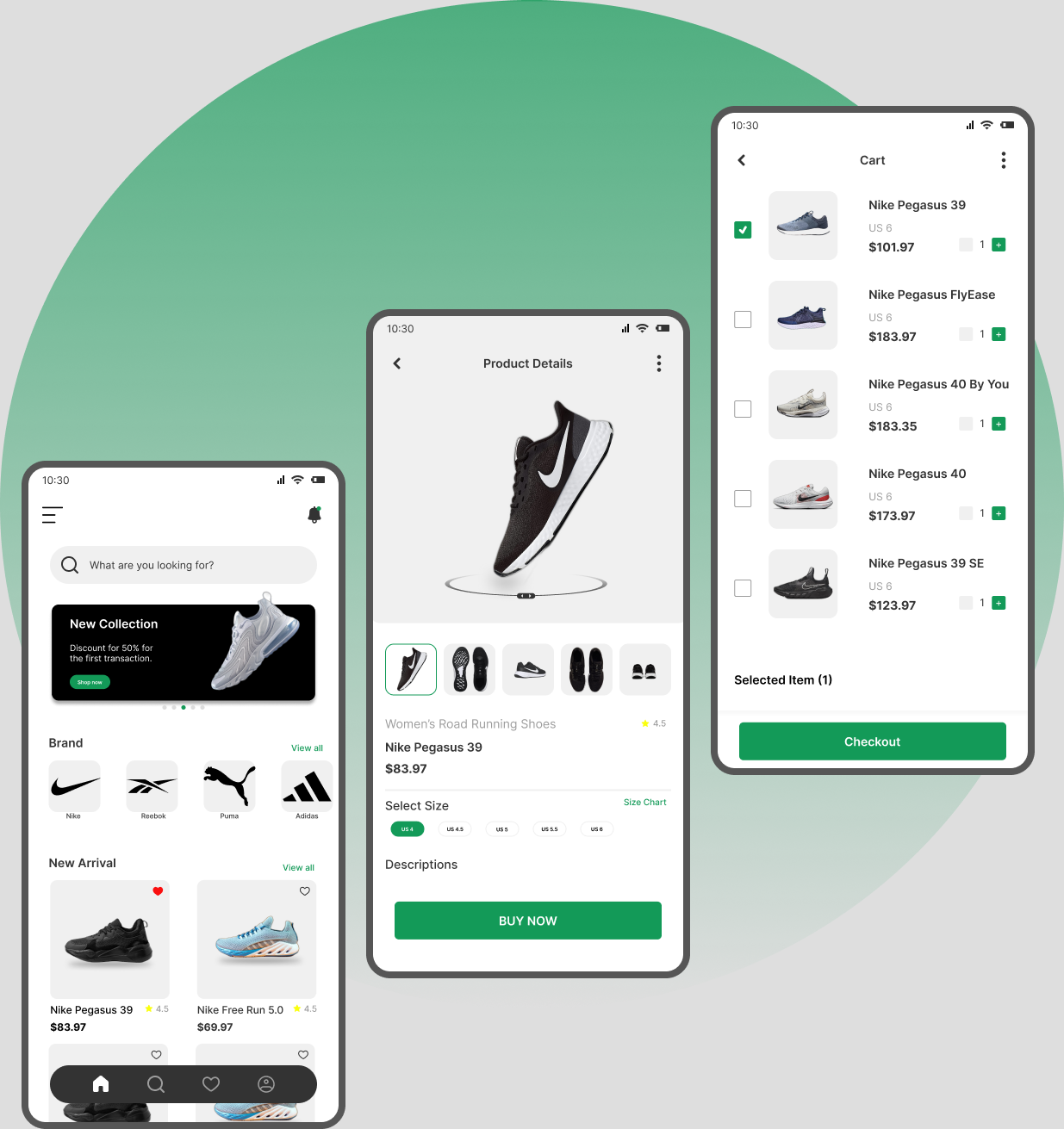 UI of E-Commerce by Rohini Singh on Dribbble