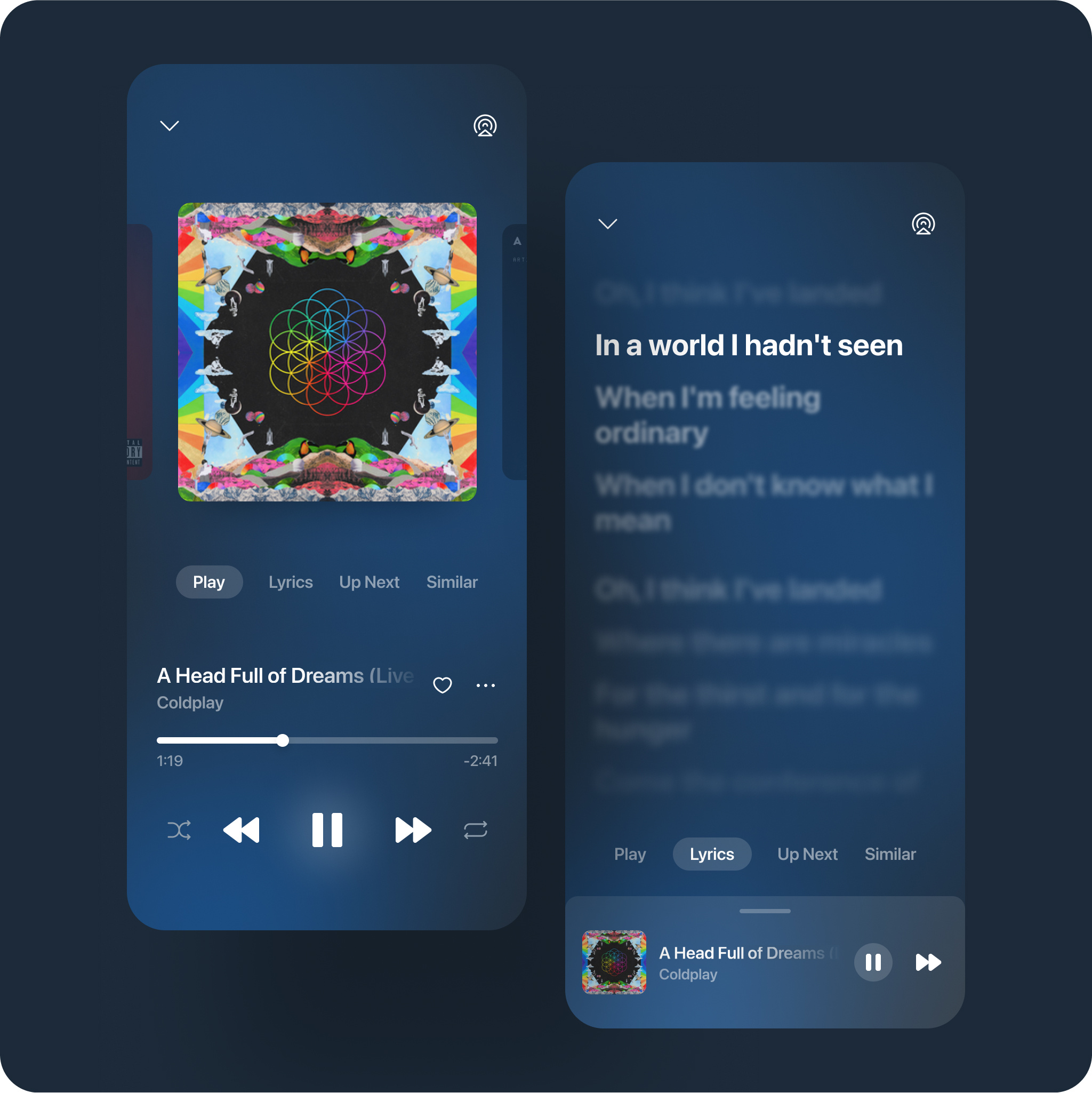 Music Streaming App app app design apple music figma music music app spotify tidal ui uiux youtube music