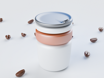 coffee☕ 3d animation blender coffees cup illustration shading