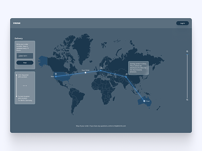 Daily UI 020 — Location Tracker clean clean design concept daily ui daily ui challenge dailyui delivery location location tracker map map tracking points product design tracker ui ui design ux ux design virink web design