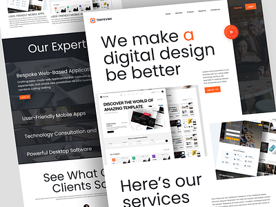 Landing Page ~ Tenyevwe 3d agency animation branding clean design graphic design illustration landingpage logo modern motion graphics ui ui design uidesign uiux uixdesign ux uxdesign website