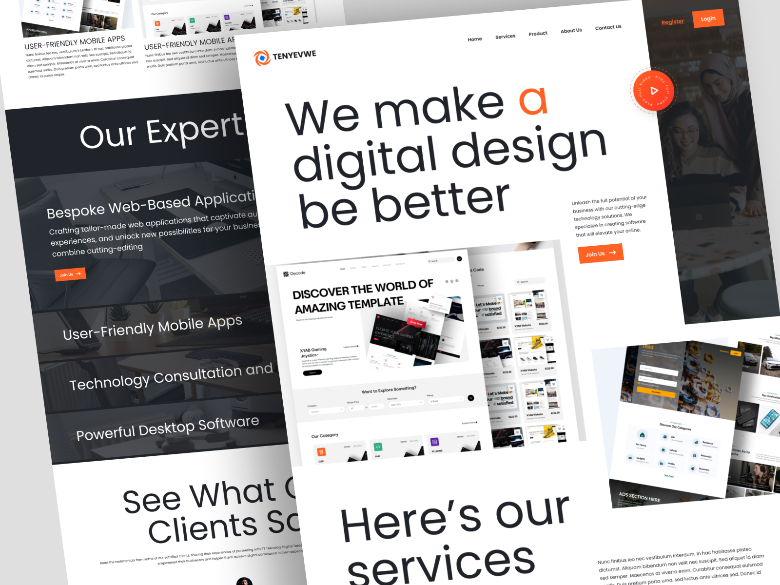 Example of Landing Page Design Only