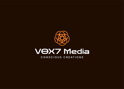 VOX7 Media logo branding design graphic design illustration logo minimal vector