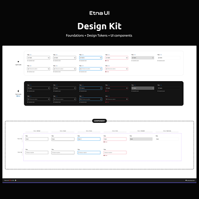 EtnaUI design system figma tokens ui