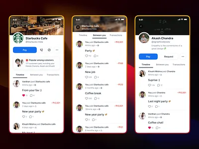 Business & user profile banking business payment profile design finance genz payment profile ui ux