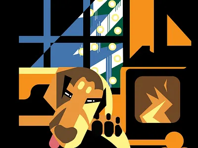 Dog Christmas after effects animation christmas dog illustrator snow winter