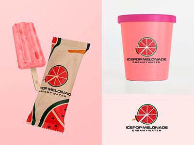 ICEPOP MELONADE branding design graphic design icepop melonade illustration logo photoshop typography vector