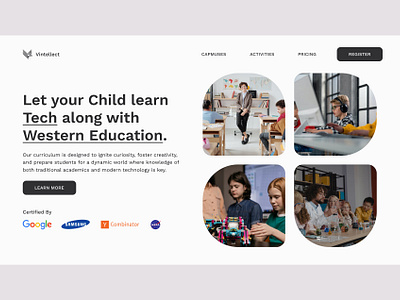 School Landing Page landing page uiux uxdesign