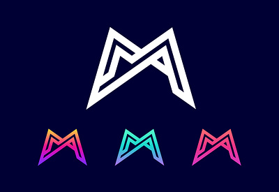 Modern M Letter Logo brand