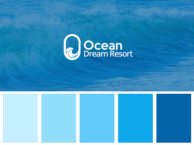 Ocean Logo Design blue logo brand corporate logo brand identity brand identity design brand logo brand manual brand style guidelines branding classy sharif corporate brand creative creative logo logo logo design logo minimalist logos minimalist ocean logo resort logo