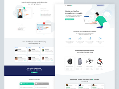 Dropship.me plugin design dropshipping plugin ui ux web