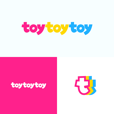 toytoytoy branding e commerce graphic design lettering logo store toy toys toytoytoy