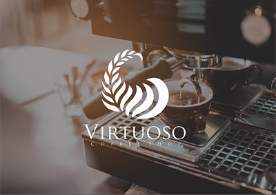 Virtuoso | Coffee Shop branding design graphic design illustration logo logo design logo designer vector