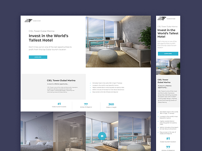 Landing page TFG design landing page ui web