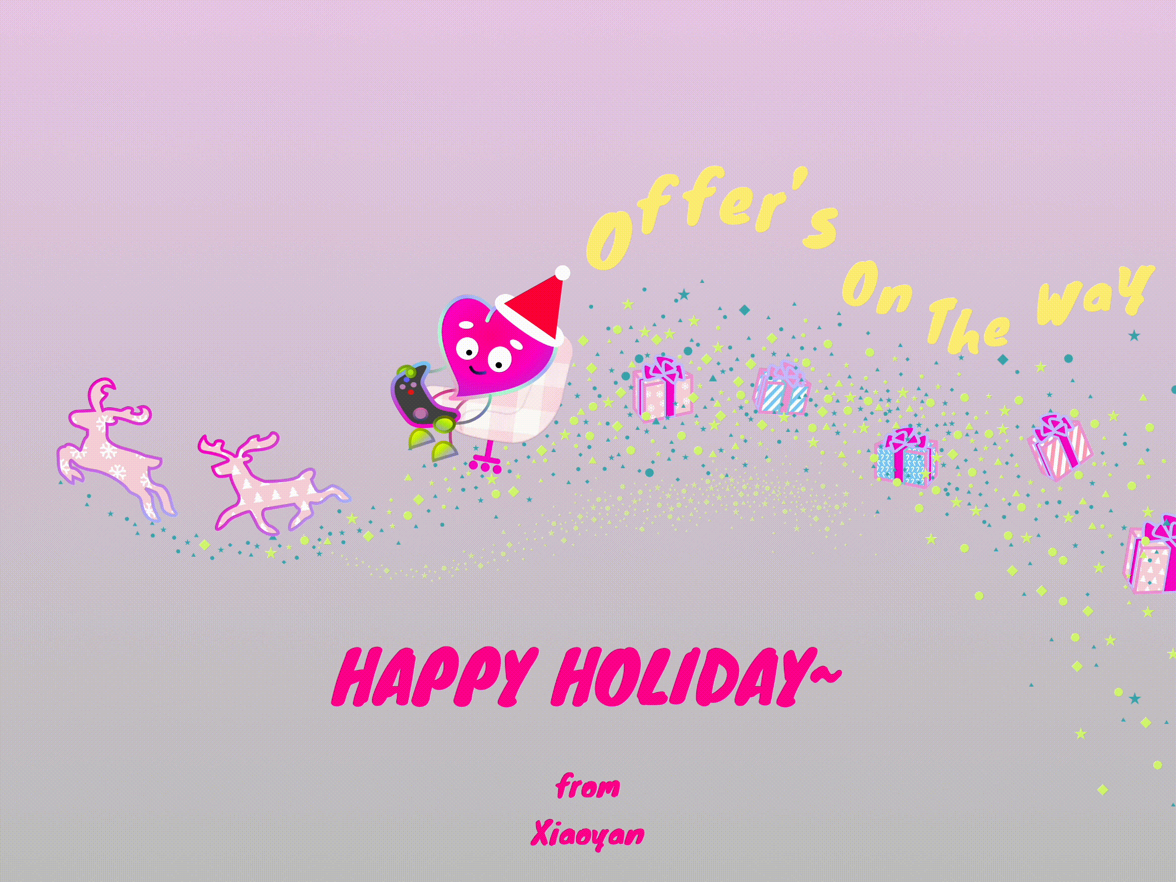 Happy Holiday and offer's on the way! animation graphic design happyholiday motion graphics ui