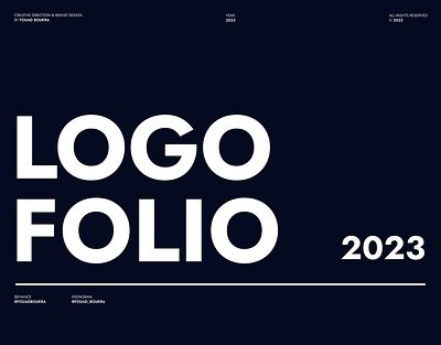 Logofolio 2023 agency bbq branding coffee construction energy industry logo logo design logofolio restaurant