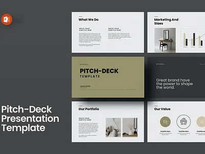 Pitch Deck PowerPoint Presentation Template clean colorful company corporate google slides keynote modern multipurpose multipurpose template photography pitch deck portfolio powerpoint presentation presentation template studio unique web design web development website