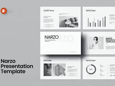 Narzo PowerPoint Presentation Template clean colorful company corporate google slides keynote modern multipurpose multipurpose template photography pitch deck portfolio powerpoint presentation presentation template studio unique web design web development website