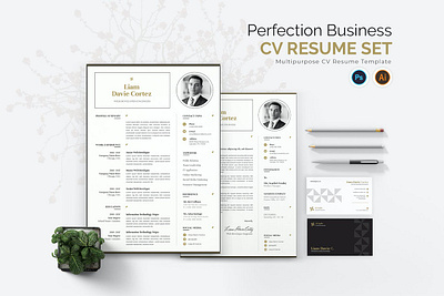 Perfection Business CV Resume Set clean resume cover letter creative resume curriculum vitae cv cv design cv template free cv free cv template free resume free resume template graphic design modern cv modern resume professional resume resume resume cv resume design resume template resumes