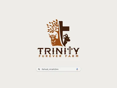 Trinity Furever Farm logo branding cross fahad miah244 family farm farm budget farm land farm life farm vlog farmer farming farms graphic design hudson farm logo market farm park cow farm premium logo small farm toy farm usa farming