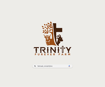 Trinity Furever Farm logo branding cross fahad miah244 family farm farm budget farm land farm life farm vlog farmer farming farms graphic design hudson farm logo market farm park cow farm premium logo small farm toy farm usa farming