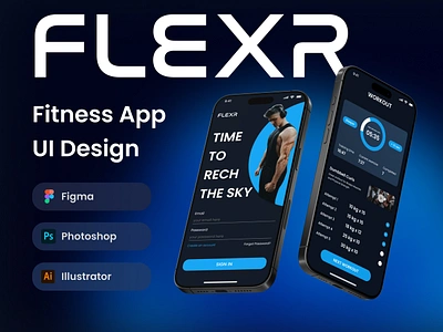 Fitness App UI Design app appdesign appui branding design illustration logo typography ui uidesign uidesigner uiux uiuxdesigner userinterface ux uxdesign uxdesigner vector