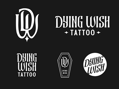 Dying Wish Tattoo branding logo tattoo tattoo studio