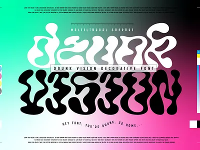 Drunk Vision - Creative Font calligraphy display display font font font family fonts hand lettering lettering logo psychedelic sans serif sans serif font sans serif typeface script serif serif font type typedesign typeface typography