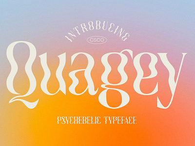 Quagey - Psychedelic Typeface bizarre eccentric font funky groovy hypnotic kaleidoscopic mindbending outlandish psychedelic quirky surrea trippy unusual weird whimsical