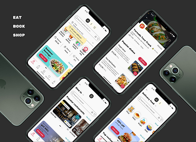 GoFood - food and grocery delivery app (main page concept) app appdesign branding deliveryapp design fooddelivery graphic design illustration logo mobile mobileapp ui ux