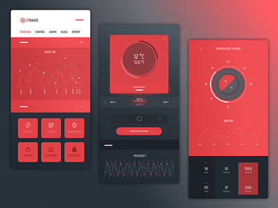 Atraidis - UI control app concept app design graphic design ui ux