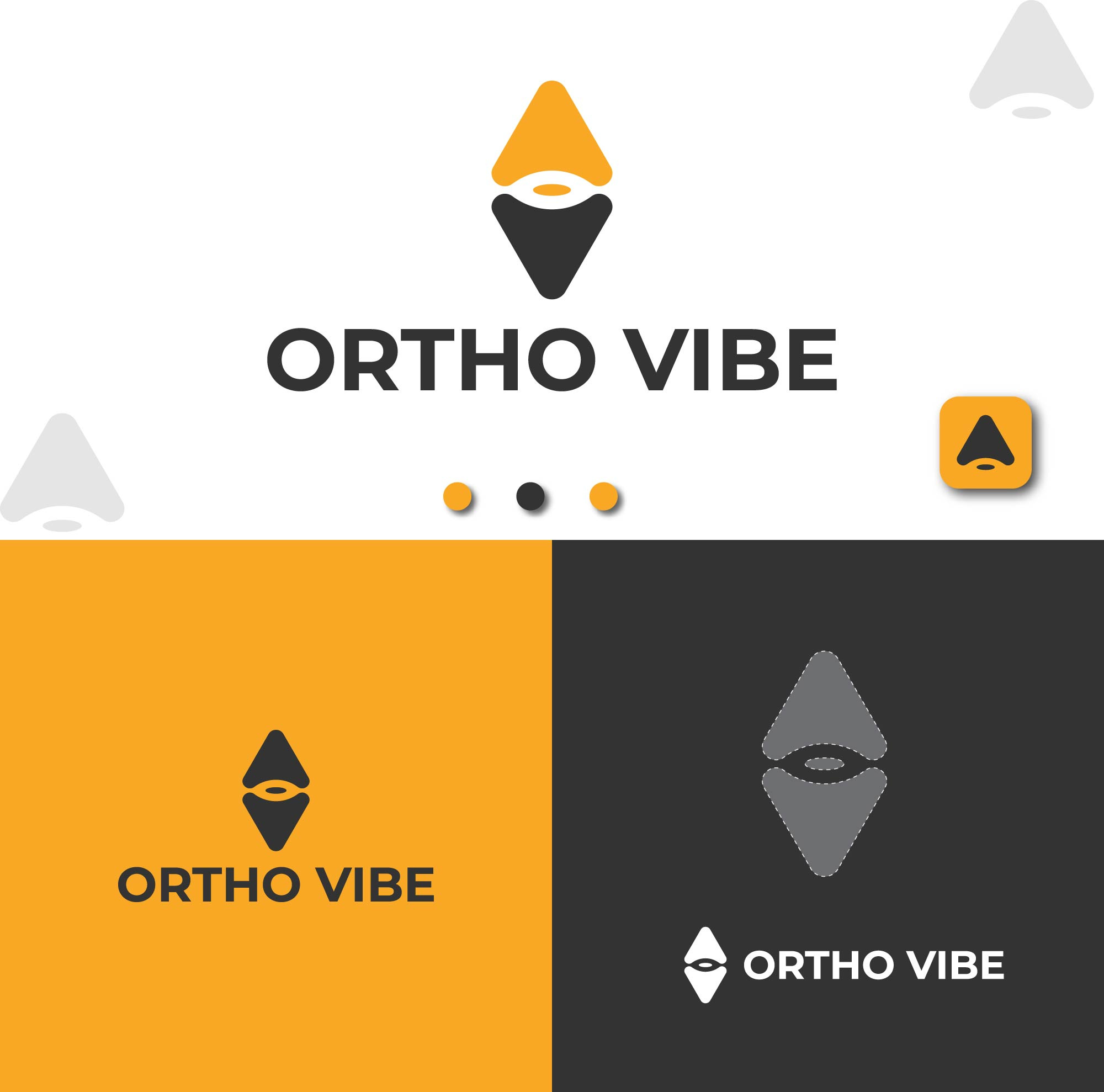 Ortho vibe bonelogo branding cliniclogo dribblelogo dribbleshoths graphic design lettervlogo logo madical madicallogo orthopadic