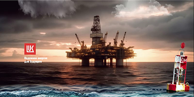Oil platform animated web design animated design ecology gas landing page luk oil neft ocean oil platform sea underwater web web site