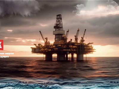 Oil platform animated web design animated design ecology gas landing page luk oil neft ocean oil platform sea underwater web web site