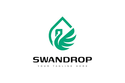 Swan Drop Logo logo swanlogo