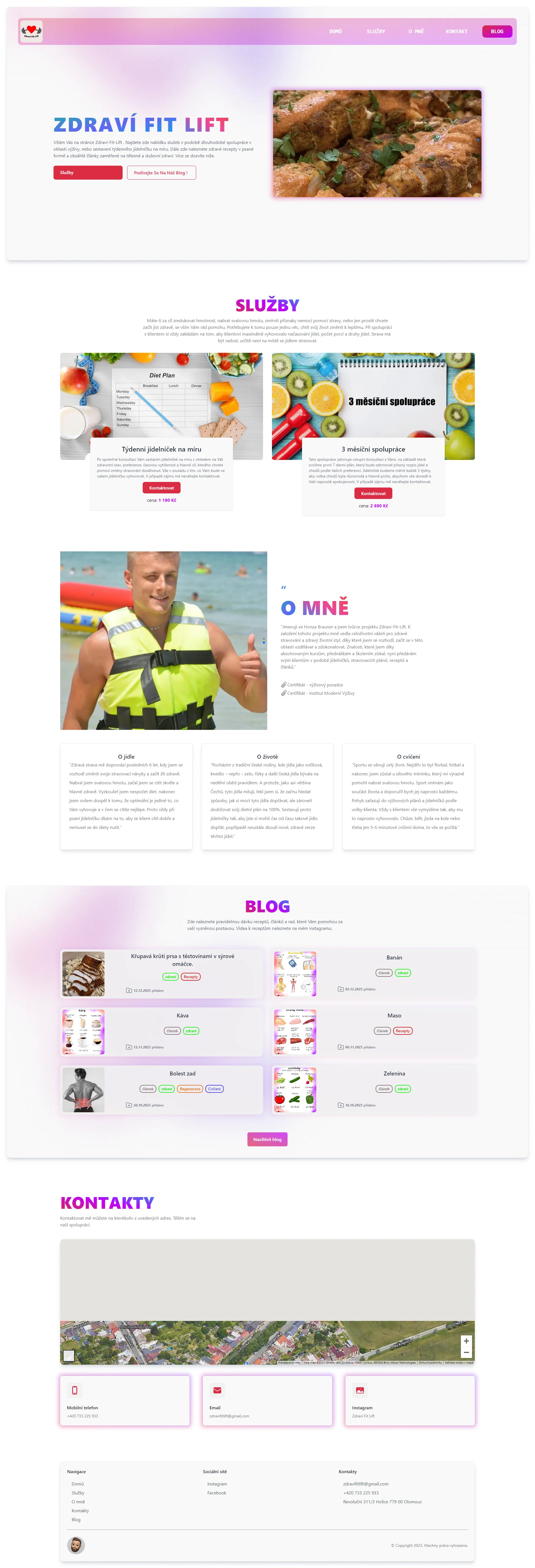 Zdraví Fit Lift filamentphp inertiajs laravel tailwindcss vuejs
