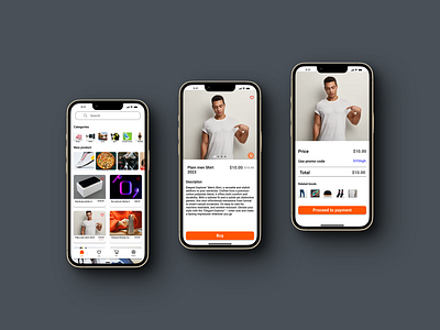 E-commerce app UI design. app aroo ui branding design e commerce figma graphic design illustration ui ux web design