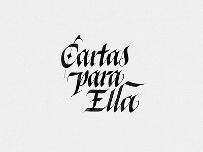 Cartas para Ella artwork calligraphy cdcover cover creative design graphic design graphics illustration typography