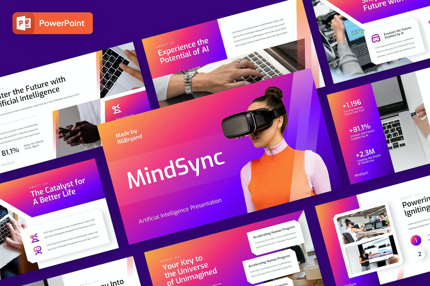 Artificial Intelligence Powerpoint abstract annual business clean corporate download google slides keynote pitch pitch deck powerpoint powerpoint template pptx presentation presentation template professional slides template ui web