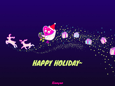 Happy Holiday! branding christmas dreaming game gift graphic design happyholiday holiday logo sky ui