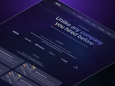 Divic LLC Website dark divic llc mode software tech web web3 website