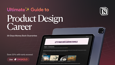 Ultimate Guide for Product Design Career career checklist design guideline product design roadmap ui user experience user interface ux