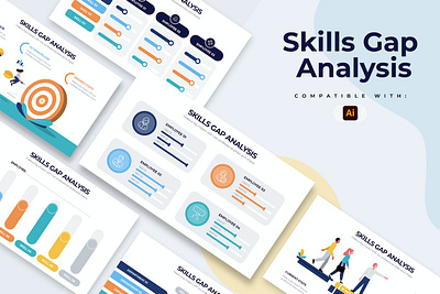 Skills Gap Analysis Illustrator Infographics analytics analytics chart annual report chart data data analysis data visualisation data visualization data viz dataviz graph info info graphics infographic infographic elements infographics infography information statistics stats