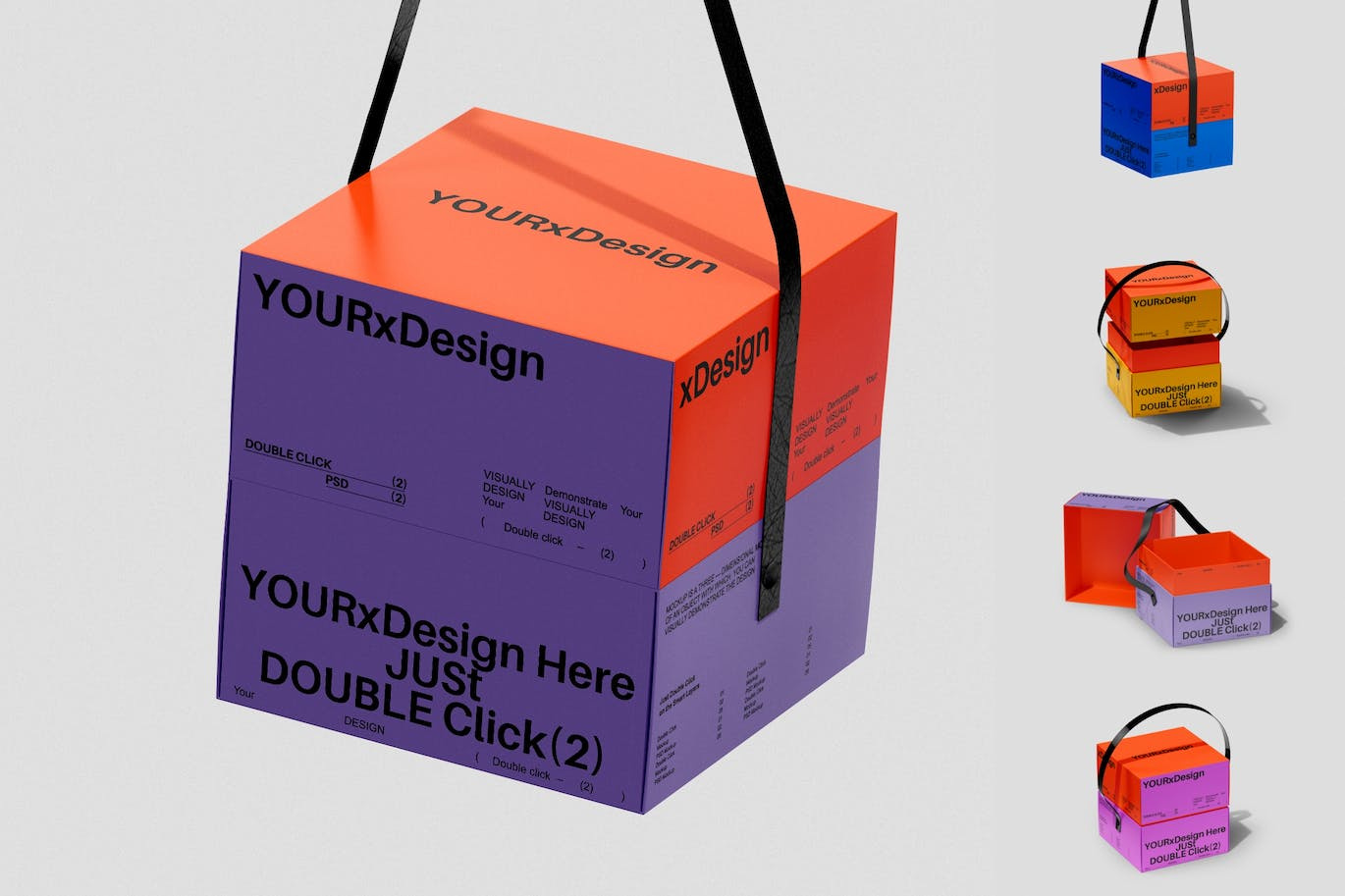 Cardboard Box with Handles Mockup Set box branding cardboard box design graphic design label packaging labeldesign mock up mockup pack package package design package mockup packagedesign packaging packaging design packaging mockup packagingdesign packagingpro psd