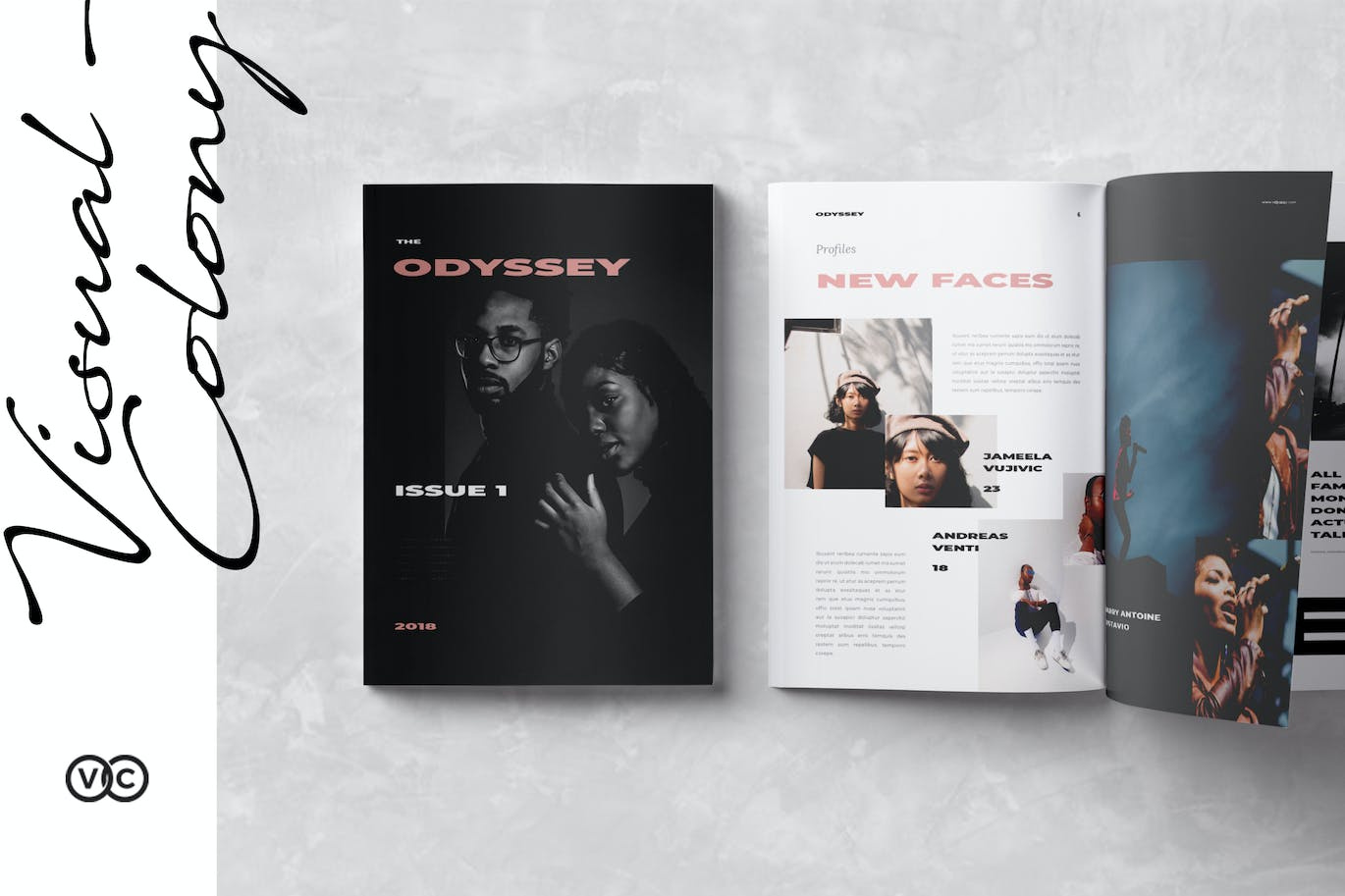 Odyssey Magazine a4 booklet brochure catalog catalogue download editorial editorial layout flyer indesign layout lookbook magazine magazine ad magazine cover magazine design magazine illustration magazine layout magazine template psd